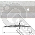 Порог АЛ-125-С 1,8м антик белый средний , Стык алюминевый , 40 мм фото 2 Порог АЛ-125-С 1,8м антик белый средний , Стык алюминевый , 40 мм фото 2