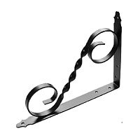 Кронштейн фигурный 300х225 мм мод. 4, черный*** Кронштейн фигурный 300х225 мм мод. 4, черный***