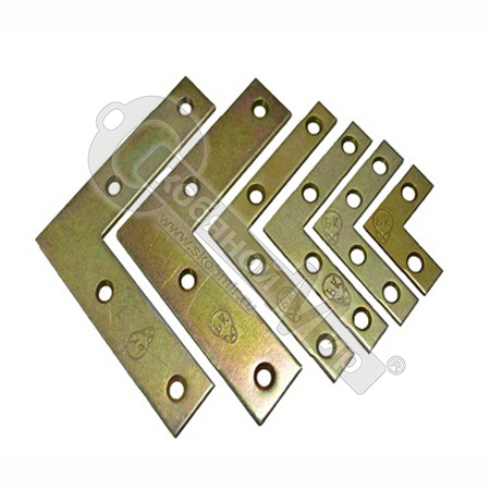 Уголок оконный NAZ 2 (40х40х10х1,5 мм) желтый цинк /100/ Уголок оконный NAZ 2 (40х40х10х1,5 мм) желтый цинк /100/