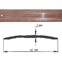 Порог АЛ-125-С 1,8м ВИШНЯ зимняя , Стык алюминевый , 40 мм Порог АЛ-125-С 1,8м ВИШНЯ зимняя , Стык алюминевый , 40 мм