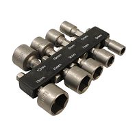 Набор усиленных головок Cr-V, 9 шт. (5-13 мм), 57915 Набор усиленных головок Cr-V, 9 шт. (5-13 мм), 57915