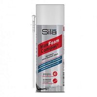 Пена монтажная бытовая всесезонная с адаптером (трубочка), Sila Home MaxFoam Compact M520, 400 мл Пена монтажная бытовая всесезонная с адаптером (трубочка), Sila Home MaxFoam Compact M520, 400 мл