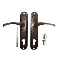 Ручка фал. под цилинд.мех.КАПЛЯ 4.325 мед.антик 85мм Ручка фал. под цилинд.мех.КАПЛЯ 4.325 мед.антик 85мм