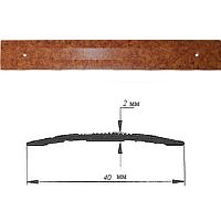 Порог АЛ-125-С 1,35м ПРОБКА , Стык алюминевый , 40 мм Порог АЛ-125-С 1,35м ПРОБКА , Стык алюминевый , 40 мм