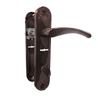 Ручка на планке РДП-2-023/В-42С- шоколад,прав.с верт./15/