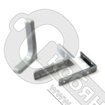 Полкодержатель 237х143х35 мм, с пластиковой накладкой белый, С33, 127-047 /25/50/ фото 3 Полкодержатель 237х143х35 мм, с пластиковой накладкой белый, С33, 127-047 /25/50/ фото 3