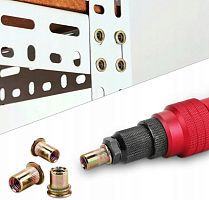 Адаптер ручной/для дрели М3 + заклепка-гайка 10 штук Адаптер ручной/для дрели М3 + заклепка-гайка 10 штук