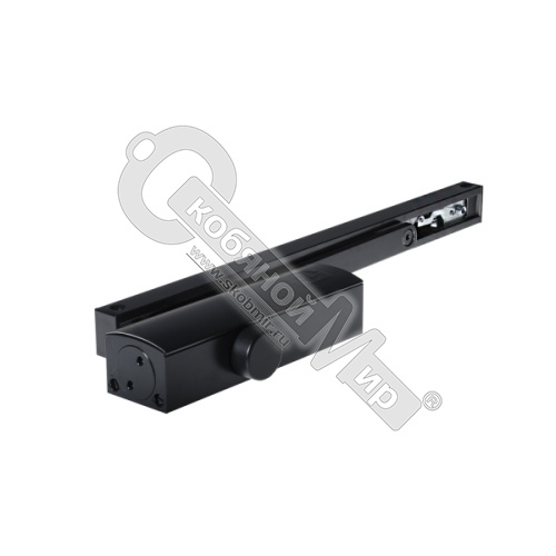Доводчик DOORLOCK DL100S EN3 (40-65 кг) скольз.тяг. функция Hold Open, мороз. до -45, черный 75552