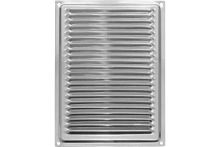 Решетка вентиляционная металлическая 170х240 мм с сеткой, хром Решетка вентиляционная металлическая 170х240 мм с сеткой, хром