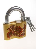 Замок навесной ВС2-60 "Хохлома" /Чаз/ Замок навесной ВС2-60 "Хохлома" /Чаз/