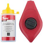 Шнур малярный отбойный, 15 м + краска 115 г, ABS пластиковый корпус, КУРС, 04707 Шнур малярный отбойный, 15 м + краска 115 г, ABS пластиковый корпус, КУРС, 04707