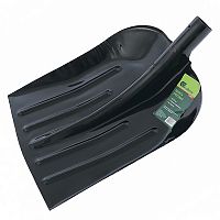 Лопата снеговая стальная эмалированная без черенка, 330х365 мм, Россия, 61531 Лопата снеговая стальная эмалированная без черенка, 330х365 мм, Россия, 61531