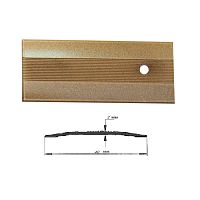 Порог АЛ-125-С 1,35м бронзовый металлик , Стык алюминевый , 40 мм Порог АЛ-125-С 1,35м бронзовый металлик , Стык алюминевый , 40 мм