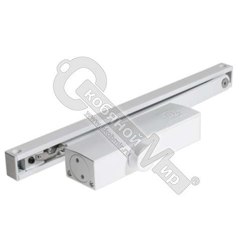 Доводчик DOORLOCK DL100S EN3 (40-65 кг) скольз.тяг. функция Hold Open, мороз. до -45, белый 75514