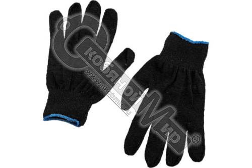 Перчатки теплые влагозащитные, черные,  12461***