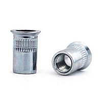 Заклепка-гайка цилиндрическая с насечками, борт-потай, 2-ая длинна,М6*** Заклепка-гайка цилиндрическая с насечками, борт-потай, 2-ая длинна,М6***