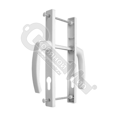 2033 Нажимной гарнитур узкий белый 25/85 мм WINDOORPRO 2033 Нажимной гарнитур узкий белый 25/85 мм WINDOORPRO