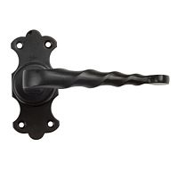 Ручка дверная на розетке ,черная 100х42мм 101К арт.00012769 Ручка дверная на розетке ,черная 100х42мм 101К арт.00012769