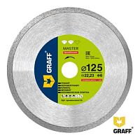 Диск алмазный по керамограниту ультратонкий 125, GRAFF, speedceramic 125 Диск алмазный по керамограниту ультратонкий 125, GRAFF, speedceramic 125