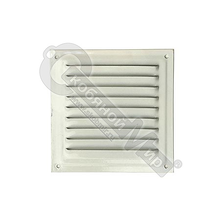 Решетка вентиляционная металлическая 100х100 мм, белый /100/ Решетка вентиляционная металлическая 100х100 мм, белый /100/