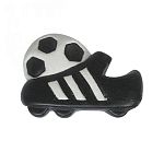 Ручка кнопка детская бутса с мячом BRASS, 385СО Ручка кнопка детская бутса с мячом BRASS, 385СО