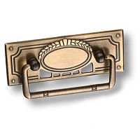 15.258.01.04 Ручка скоба на подложке классика, старая бронза 56мм 15.258.01.04 Ручка скоба на подложке классика, старая бронза 56мм