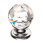 9932-400 Ручка-кнопка с кристал. Swarovski ,глян.хром,BRASS,эксклюз.хром 9932-400 Ручка-кнопка с кристал. Swarovski ,глян.хром,BRASS,эксклюз.хром