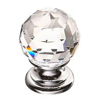 9932-400 Ручка-кнопка с кристал. Swarovski ,глян.хром,BRASS,эксклюз.хром 9932-400 Ручка-кнопка с кристал. Swarovski ,глян.хром,BRASS,эксклюз.хром