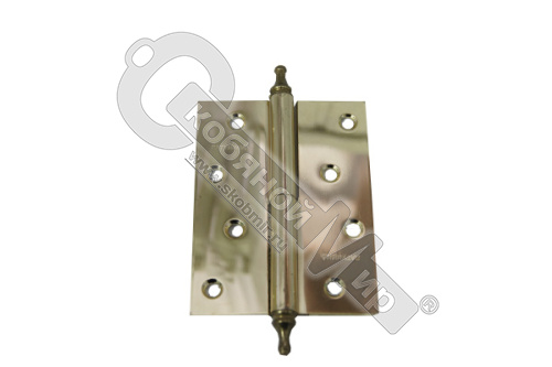 Петля л с фигур.шиш.100х75х2,5 (0ВВ) SВ/Латунина***