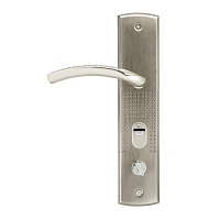 Ручка двер. на планке 200(96)-68мм Правая мат.никель 15523 Ручка двер. на планке 200(96)-68мм Правая мат.никель 15523