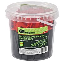 Система выравнивания плитки СВП (зажим 50 шт.+клин 50 шт.), пластик.ведерко, Сибиртех, 88070 Система выравнивания плитки СВП (зажим 50 шт.+клин 50 шт.), пластик.ведерко, Сибиртех, 88070