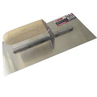 Гладилка плоская 280х130 мм, нержавейщая сталь, деревянная ручка , Профи USP-0353, 05140 Гладилка плоская 280х130 мм, нержавейщая сталь, деревянная ручка , Профи USP-0353, 05140