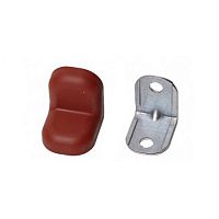 Уголок мебельный с пластиковой накладкой 20х20х16х1,2 мм, коричневый/вишня, 18716 /10/ Уголок мебельный с пластиковой накладкой 20х20х16х1,2 мм, коричневый/вишня, 18716 /10/