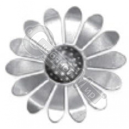 Цветок штампованный 65х65х5 мм 19-1012 Цветок штампованный 65х65х5 мм 19-1012