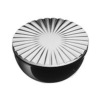 41399147MP02PL16 Ручка кнопка модерн, глянцевый хром с черной вставкой BRASS 41399147MP02PL16 Ручка кнопка модерн, глянцевый хром с черной вставкой BRASS