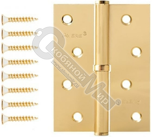Петля врезная Avers 100*75*2,5-B-G-R 00030707 Петля врезная Avers 100*75*2,5-B-G-R 00030707