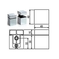 Держатель полок GS03, никель, Golana, 28225*** Держатель полок GS03, никель, Golana, 28225***