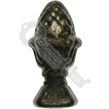 Навершие кованое шишка 65 мм кв 25 мм 4110Т Навершие кованое шишка 65 мм кв 25 мм 4110Т