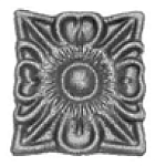 Цветок литой накладка 85х70х8 мм ЦВ.2306 Цветок литой накладка 85х70х8 мм ЦВ.2306