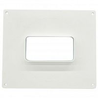 Площадка торцевая для плоских каналов 110х55 мм (вертикальная), пластмассовая, ТПП(в) 55/110 Площадка торцевая для плоских каналов 110х55 мм (вертикальная), пластмассовая, ТПП(в) 55/110