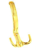 Крючок 3-х рожковый, К305 GP, золото полированное (с перфорацией), Boyard*** Крючок 3-х рожковый, К305 GP, золото полированное (с перфорацией), Boyard***