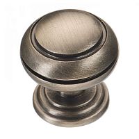 Ручка кнопка современная классика латунь старое серебро, 0712-015 Ручка кнопка современная классика латунь старое серебро, 0712-015