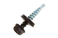 Саморез кровельный КРсZP RAL8019 4,8х35/38 т.корич./50/ Саморез кровельный КРсZP RAL8019 4,8х35/38 т.корич./50/