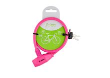 Замок велосипедный 8*65 см S-Locked-09Т розовый (12/72) 122711 Замок велосипедный 8*65 см S-Locked-09Т розовый (12/72) 122711