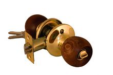 Ручка межкомнатная 6871 SB/WK темное дерево/золото шар /6/24 Ручка межкомнатная 6871 SB/WK темное дерево/золото шар /6/24