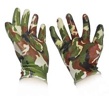 Перчатки нейлоновые с силиконовым покрытием, камуфляж, 12465 Перчатки нейлоновые с силиконовым покрытием, камуфляж, 12465