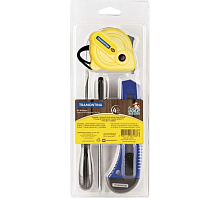 Набор инструментов Tramontina MASTER 43408/118 4 пред,(2 отвертки, строительный нож, рулетка 2 м) Набор инструментов Tramontina MASTER 43408/118 4 пред,(2 отвертки, строительный нож, рулетка 2 м)