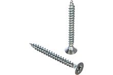 Шуруп универсальный, потай, белый цинк 5х50 /1кг/ Шуруп универсальный, потай, белый цинк 5х50 /1кг/