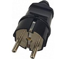 Вилка круглая разборная 16А с заземлением, черная, GRV-P-16-R-G-B-IP20 Вилка круглая разборная 16А с заземлением, черная, GRV-P-16-R-G-B-IP20