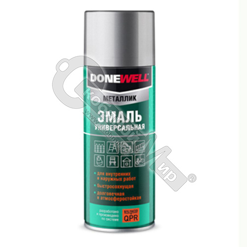 Эмаль-аэрозоль универсальная DONEWELL, хром зеркальный/металлик (0,27 кг)*** Эмаль-аэрозоль универсальная DONEWELL, хром зеркальный/металлик (0,27 кг)***